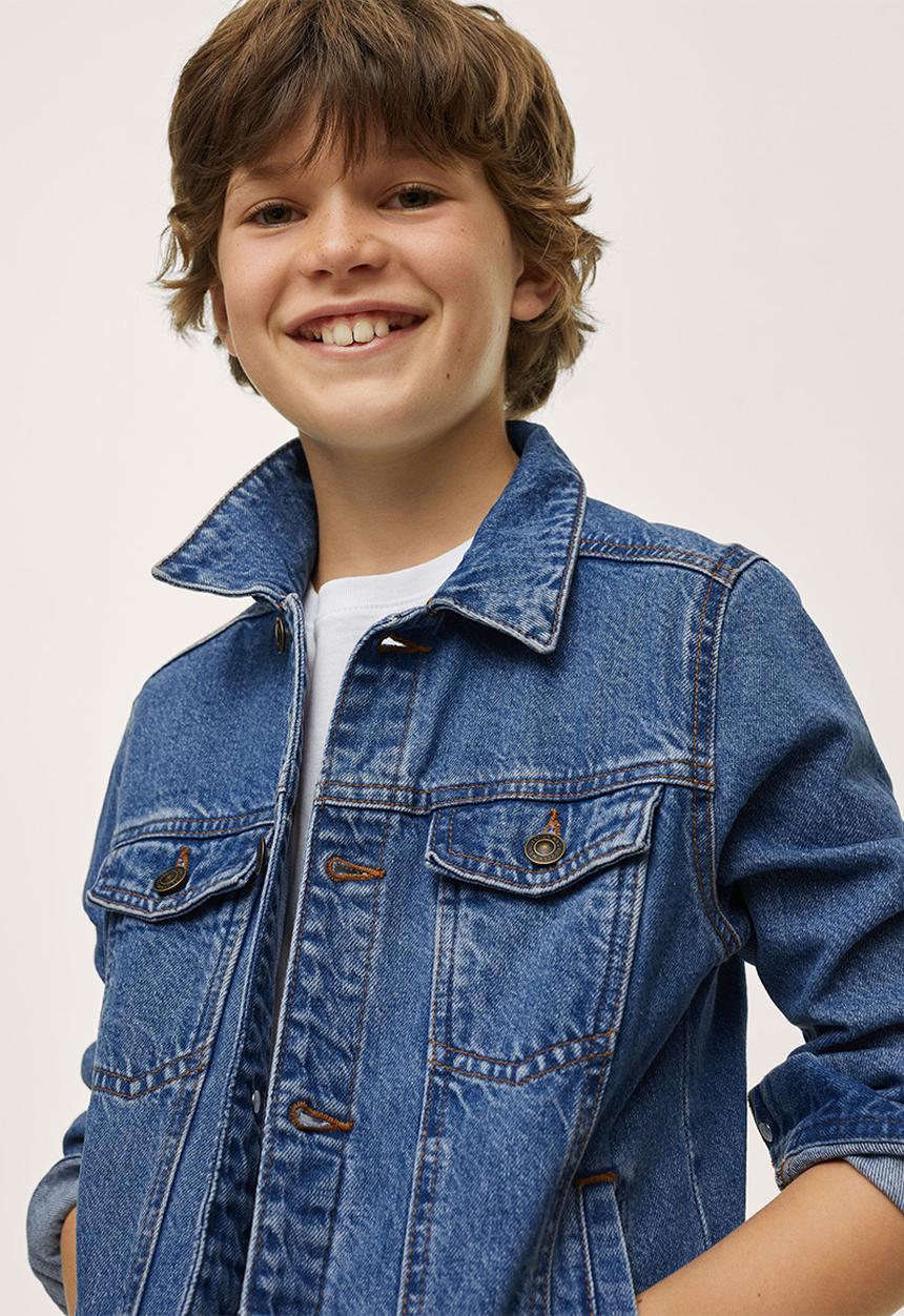 MANGO - Pocket denim jacket - open blue 1