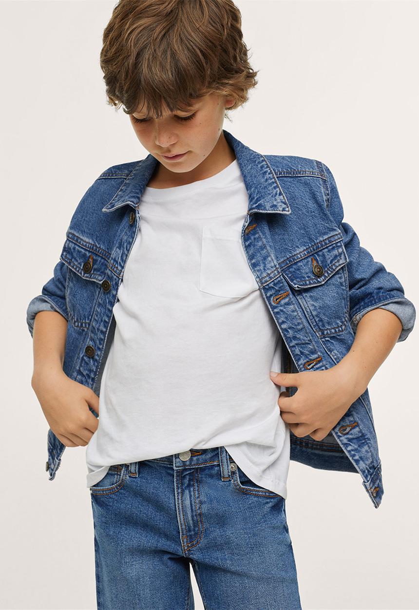 MANGO - Pocket denim jacket - open blue 1