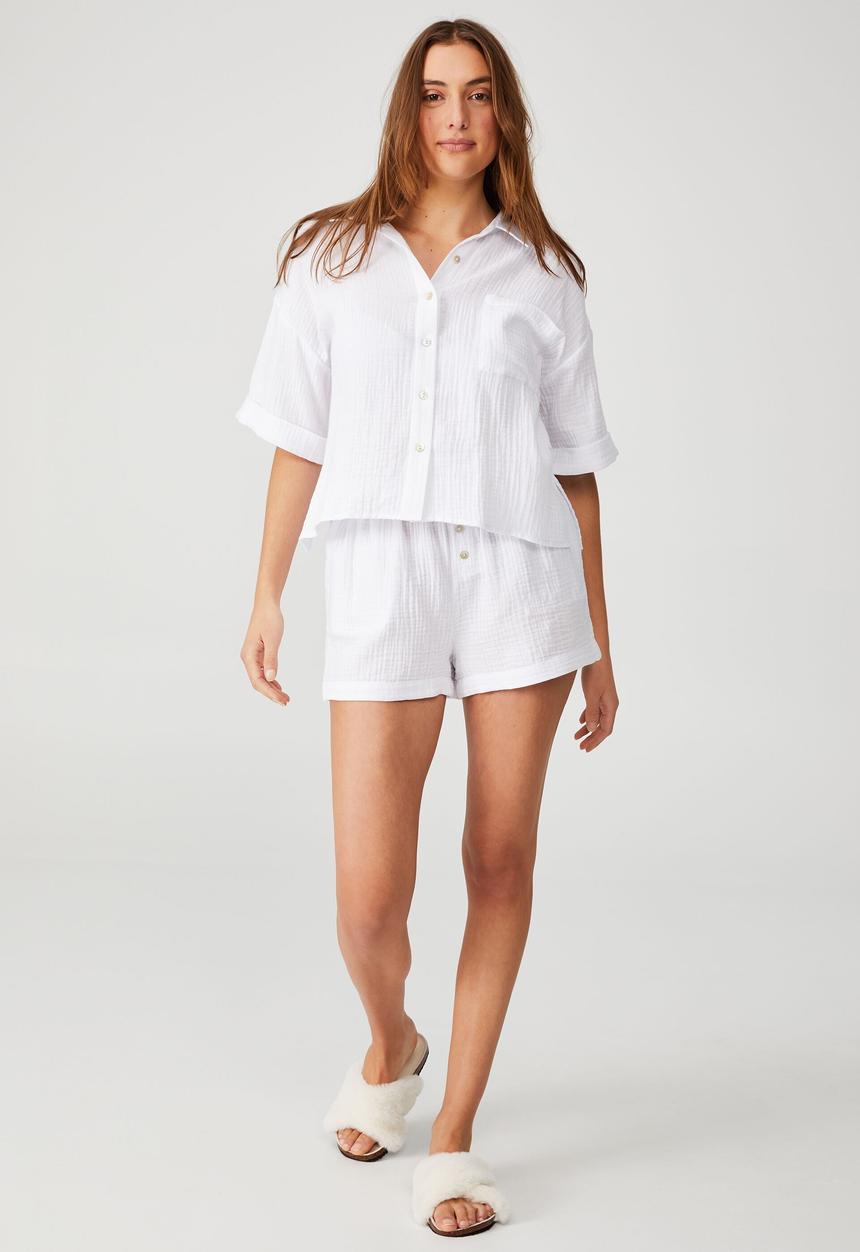 Cotton On - Pre party woven set - white