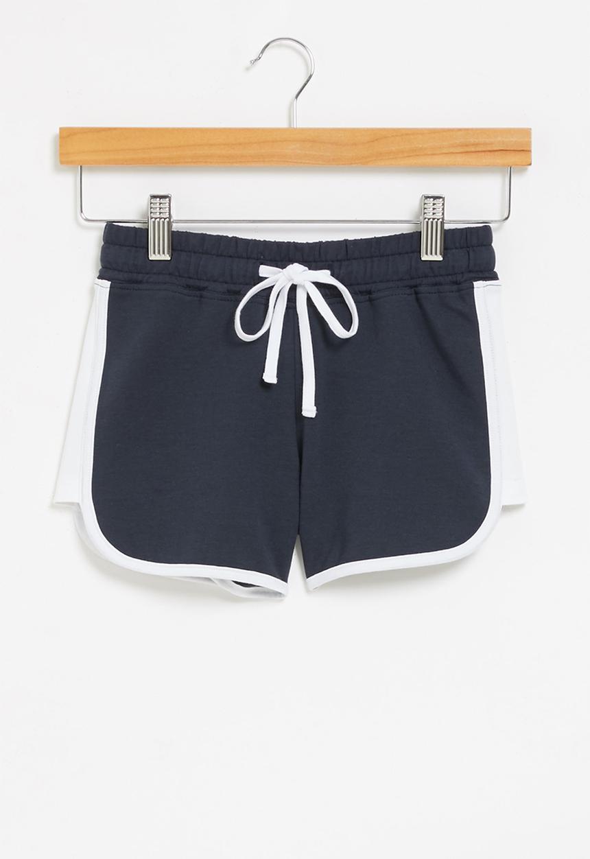 Rebel Republic - Unbrushed fleece short - navy