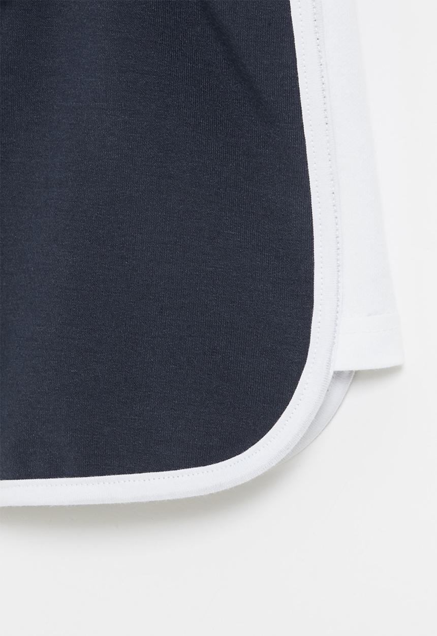 Rebel Republic - Unbrushed fleece short - navy