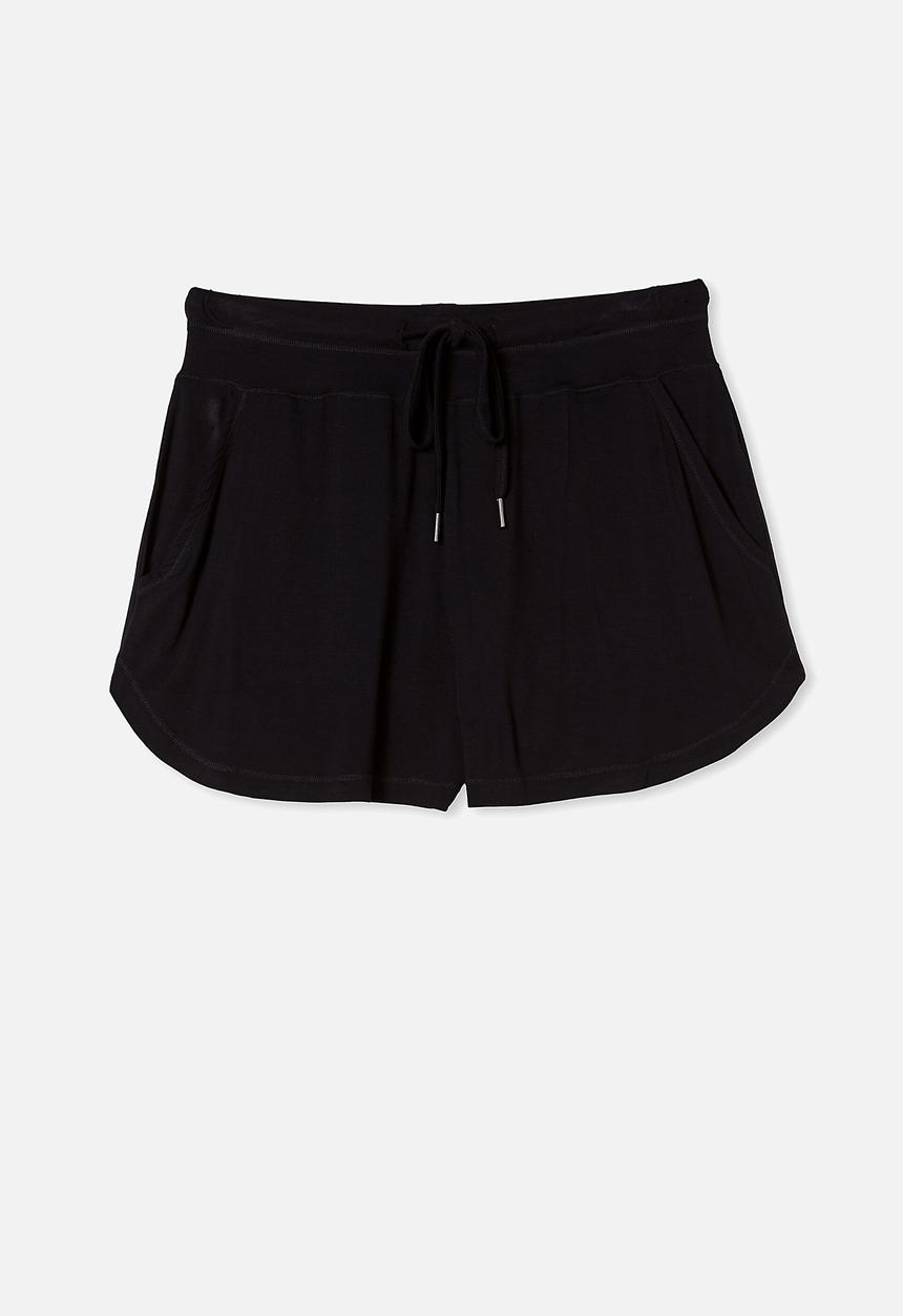 Cotton On - Sleep recovery pocket short - black