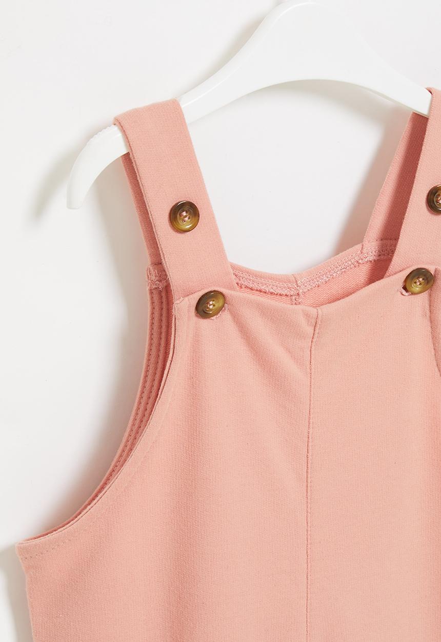 Superbalist Kids - Fleece dungaree - pink