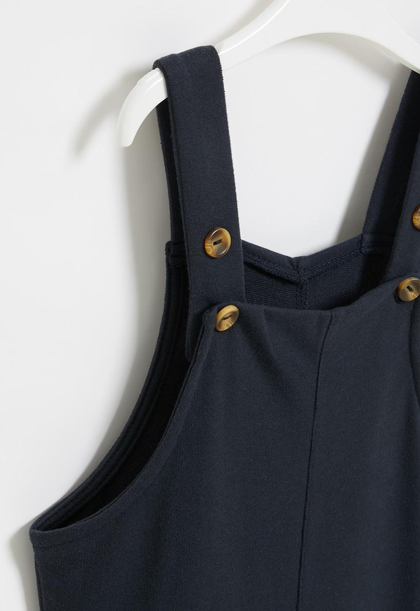 Superbalist Kids - Fleece dungaree - navy