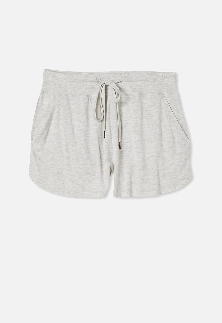 Cotton On - Sleep recovery pocket short - soft grey marle