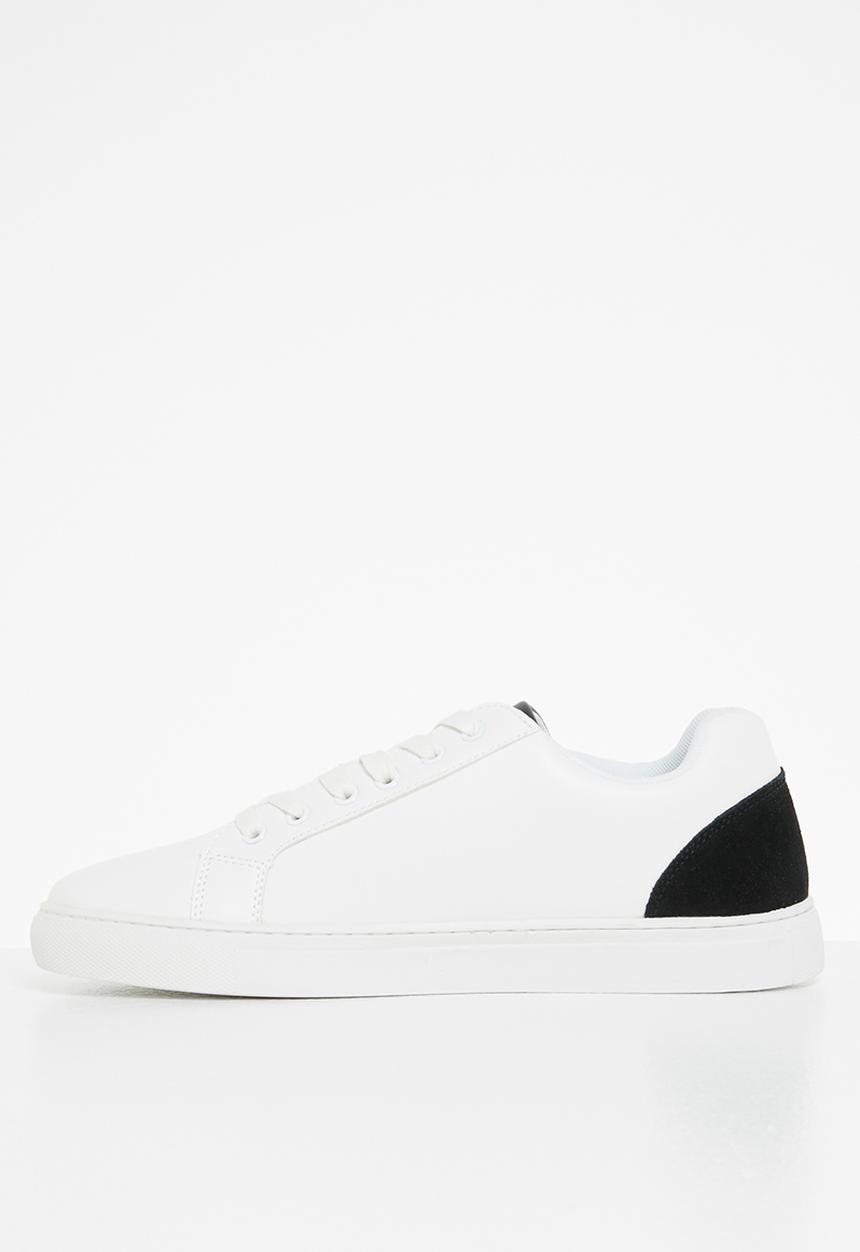 POLO - Jamilla pinpunch pony sneaker - white & black