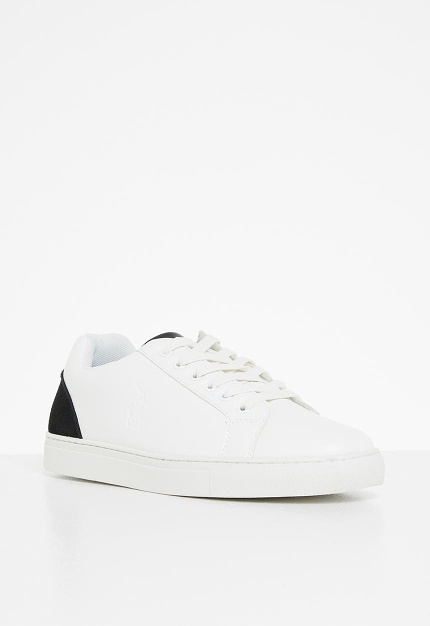 POLO - Jamilla pinpunch pony sneaker - white & black