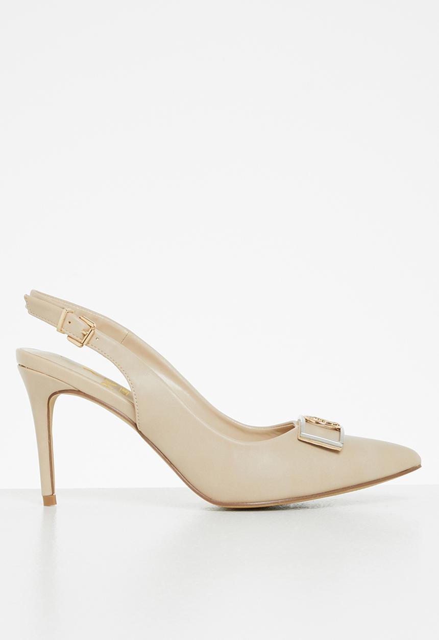 POLO - Abby contrast sling back court - cream
