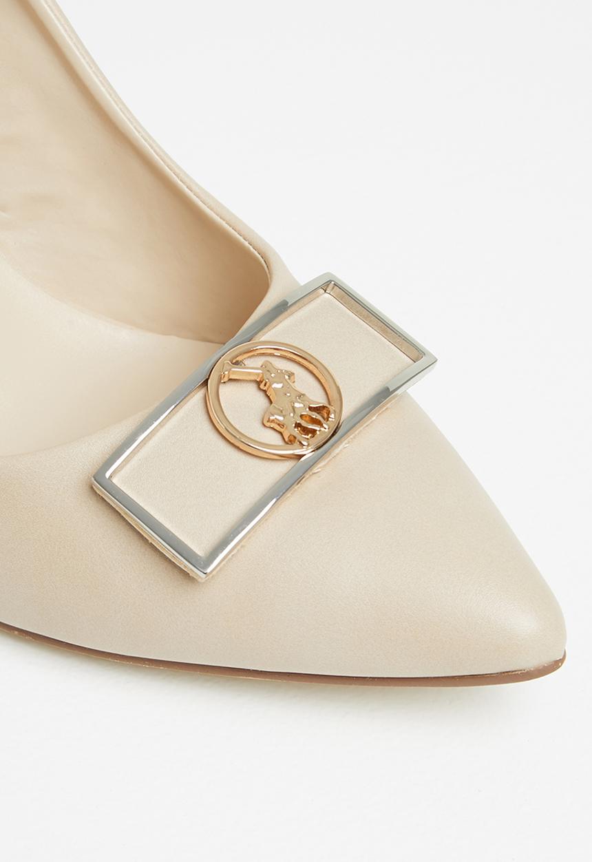 POLO - Abby contrast sling back court - cream