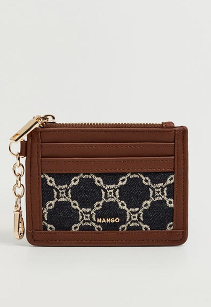 MANGO - Embroidered chains wallet - dark navy