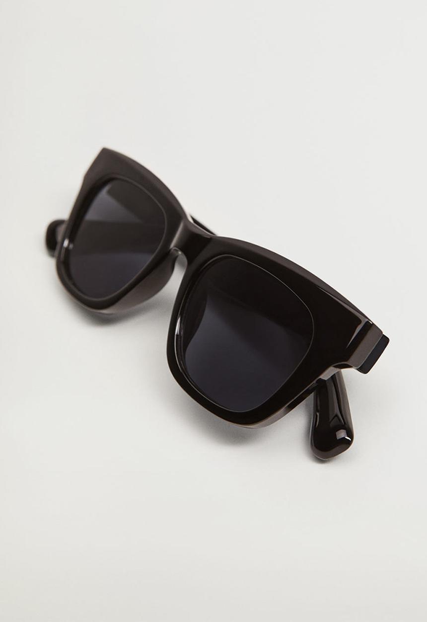 MANGO - Tortoiseshell sunglasses - black