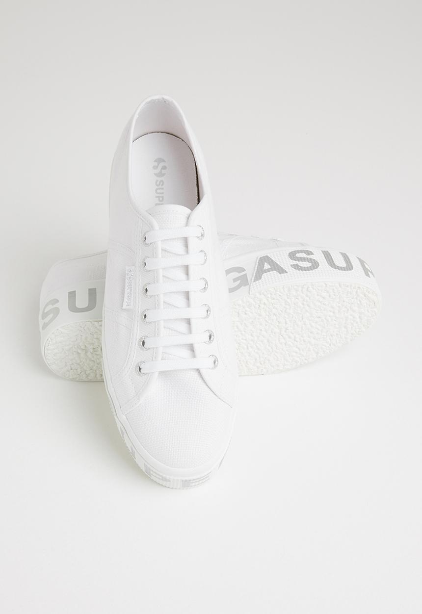 SUPERGA - 2790 cotlettering  bold lettering platfrom - white/silver