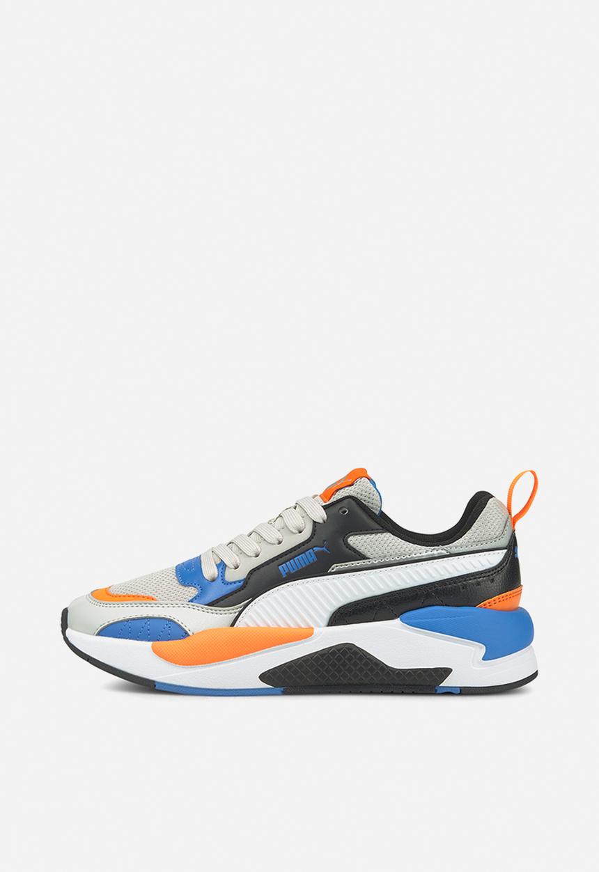 PUMA - X-ray 2 square jr - gray violet-puma white-puma black-nebulas blue