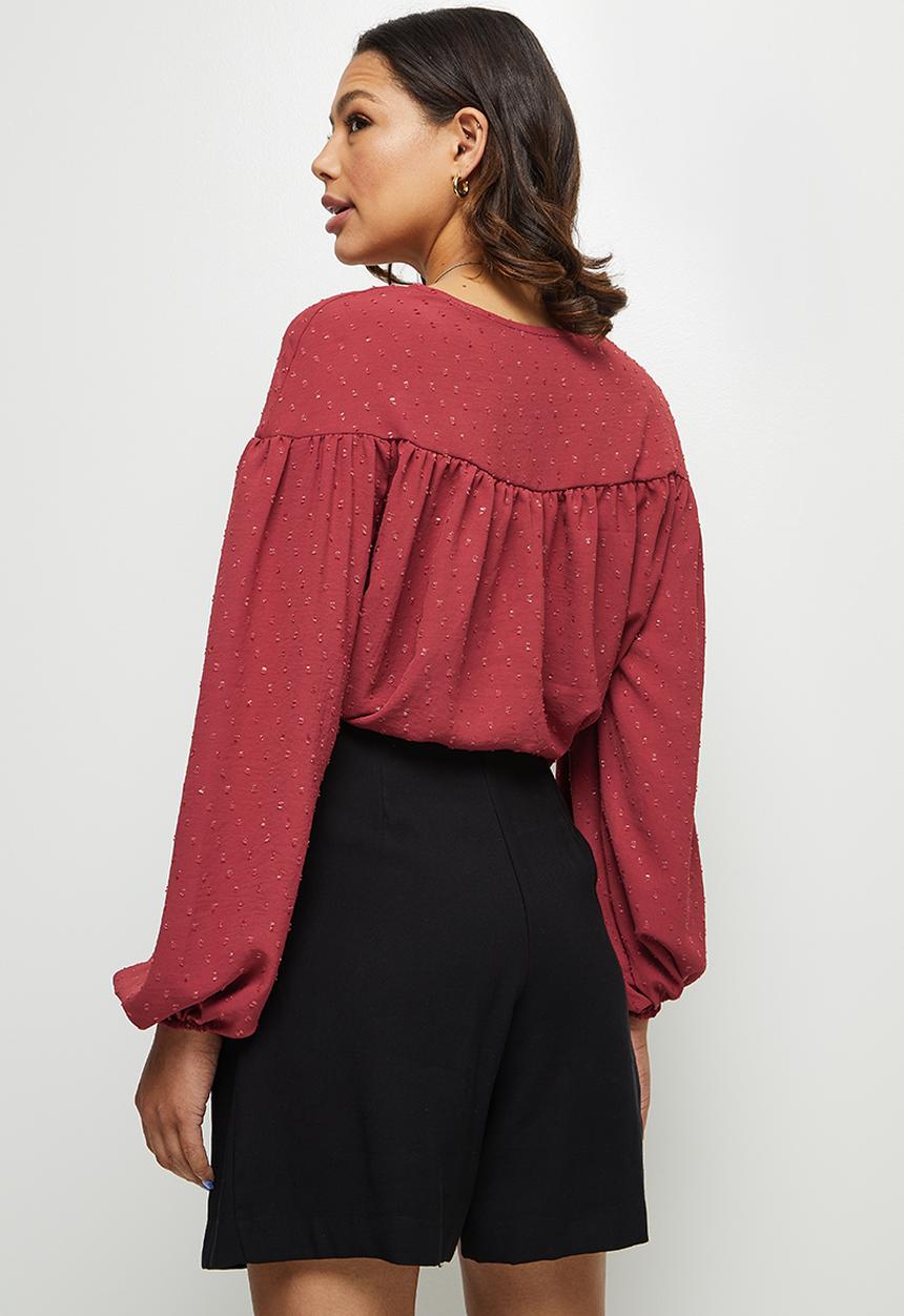 edit - Dobby femme blouse - rose