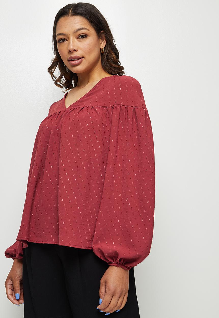edit - Dobby femme blouse - rose