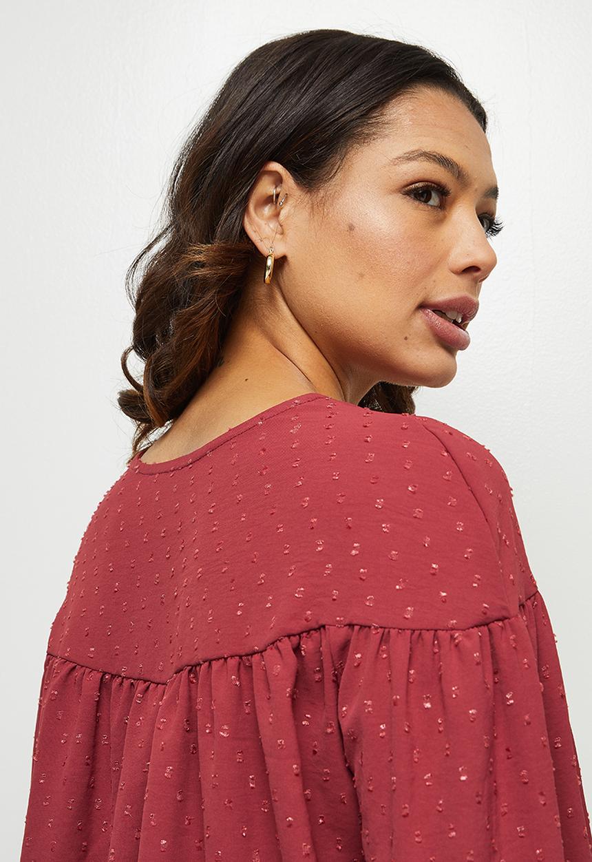 edit - Dobby femme blouse - rose