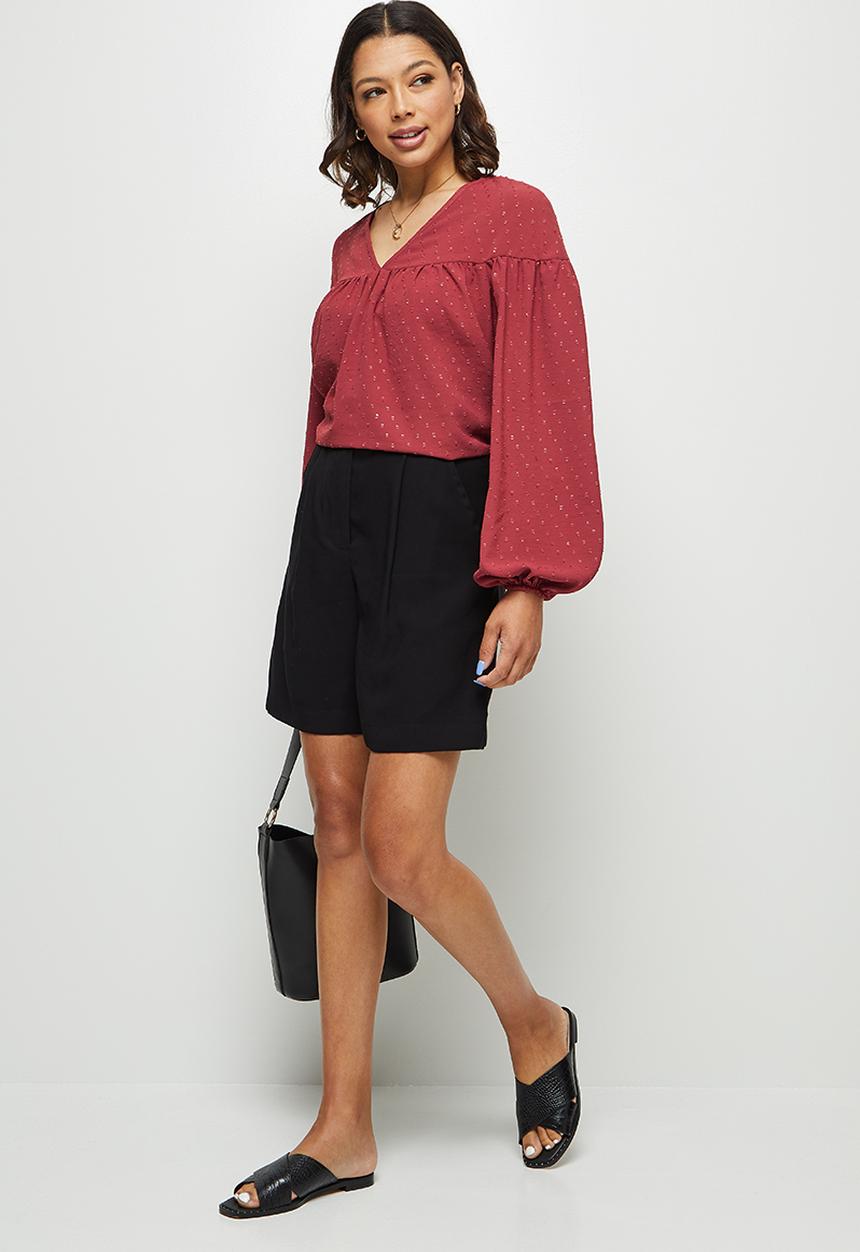 edit - Dobby femme blouse - rose