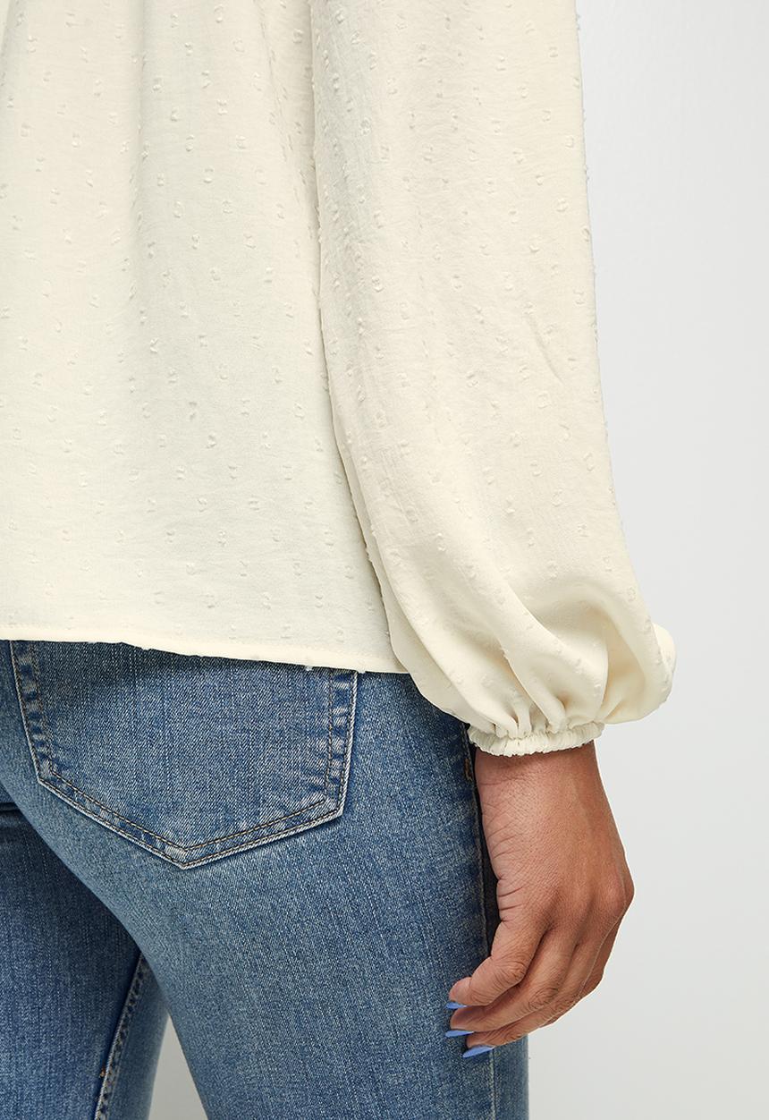 edit - Dobby femme blouse - white