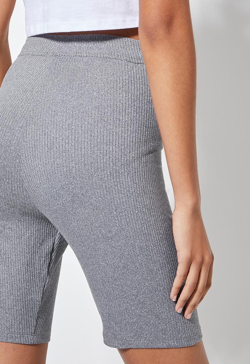 Superbalist - 2 pack rib cycle shorts - black & grey