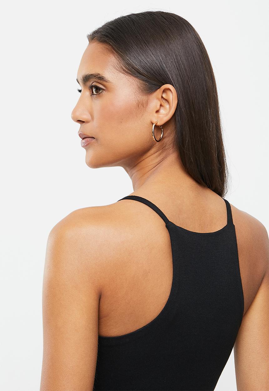 Me&B - Spaghetti binding cami - black