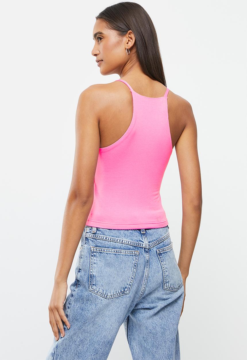 Me&B - Spaghetti binding cami - pink