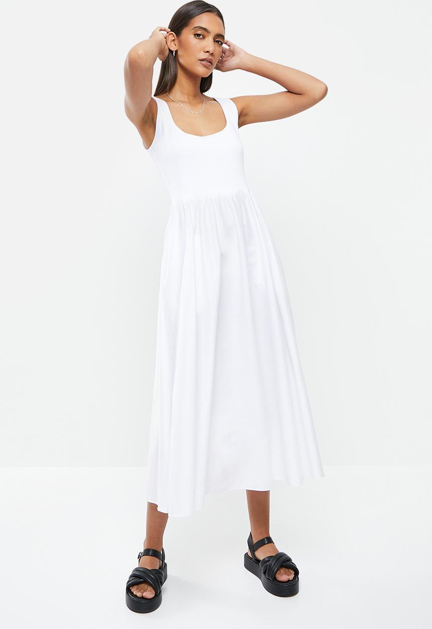 Me&B - Combo dress - white
