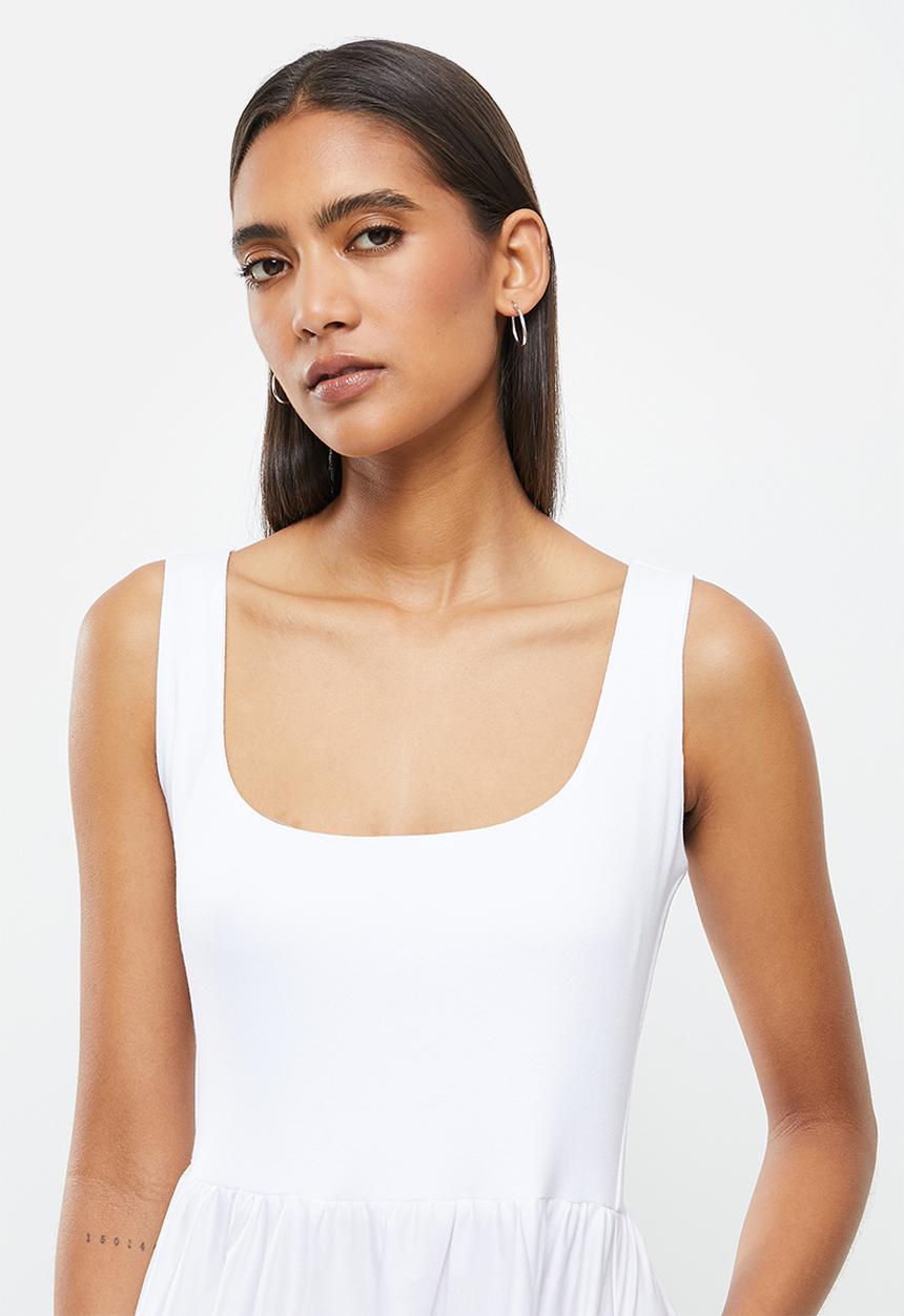 Me&B - Combo dress - white