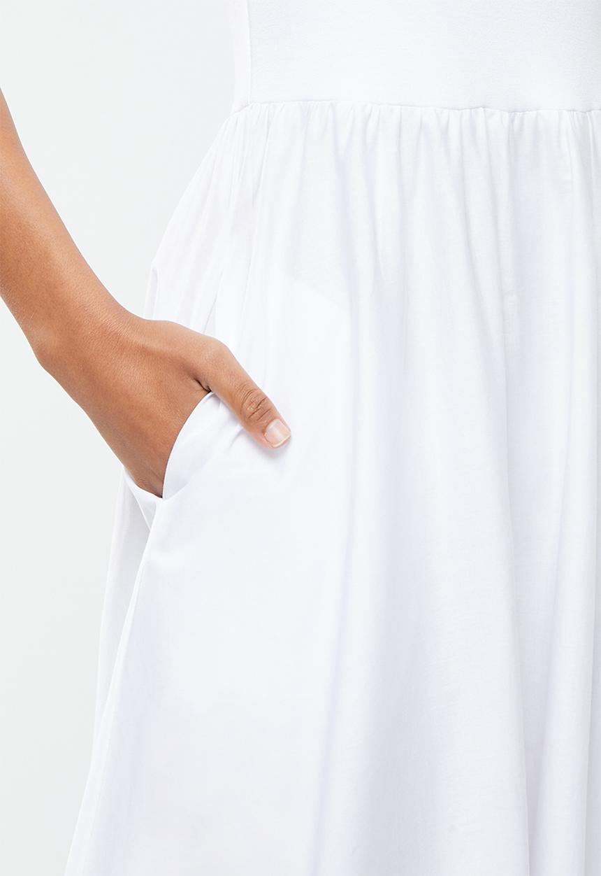 Me&B - Combo dress - white