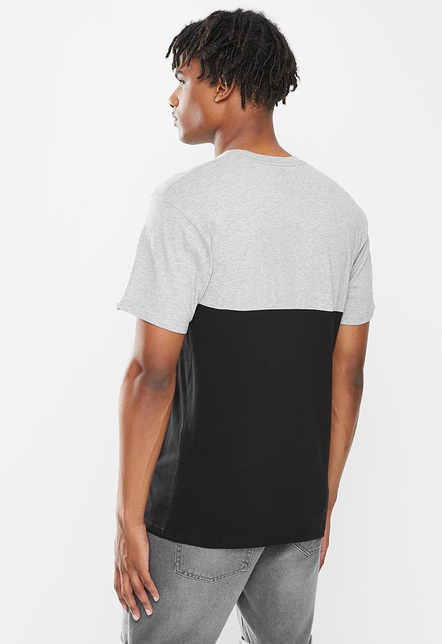 Vans - Colorblock tee - grey & black