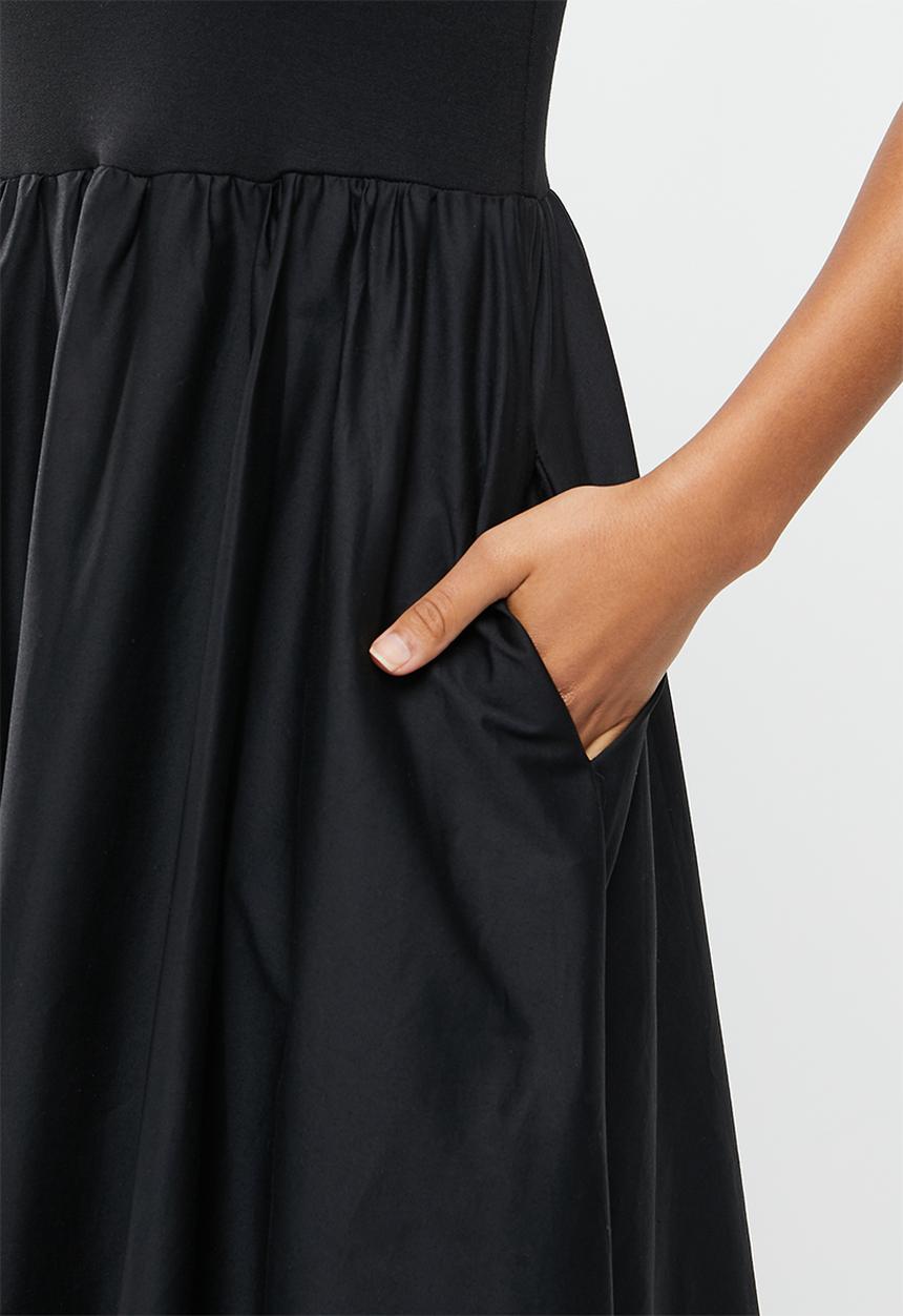 Me&B - Combo dress - black