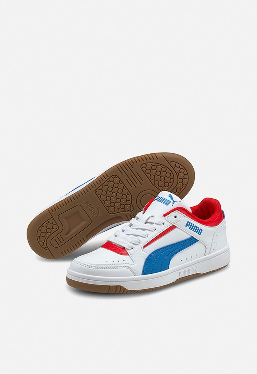 PUMA - Puma rebound joy lo jr - puma white-future blue-high risk red-gum