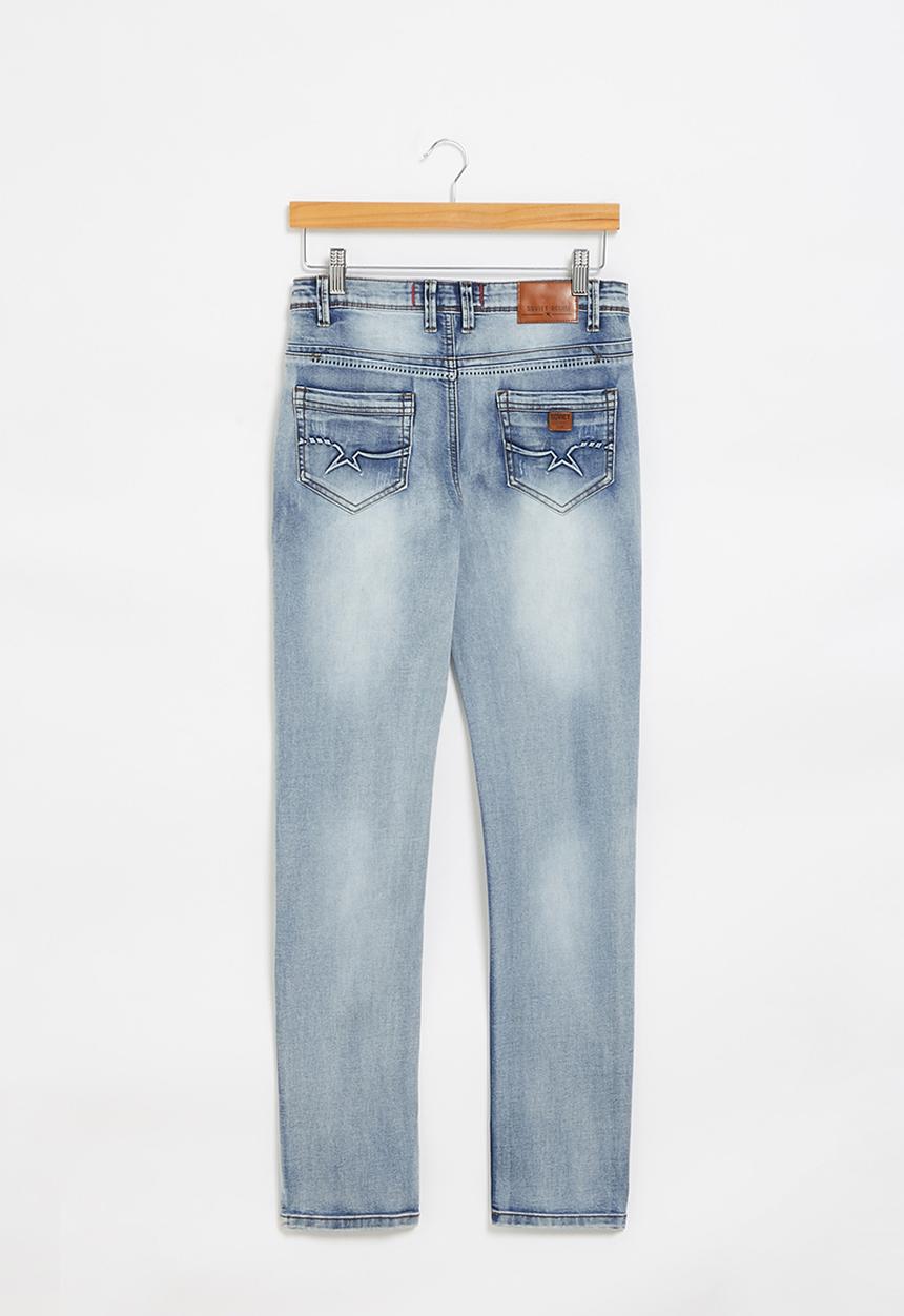 SOVIET - B foster boys skinny denim - light blue