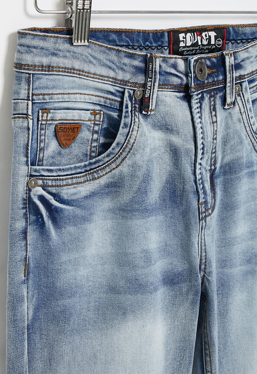 SOVIET - B foster boys skinny denim - light blue