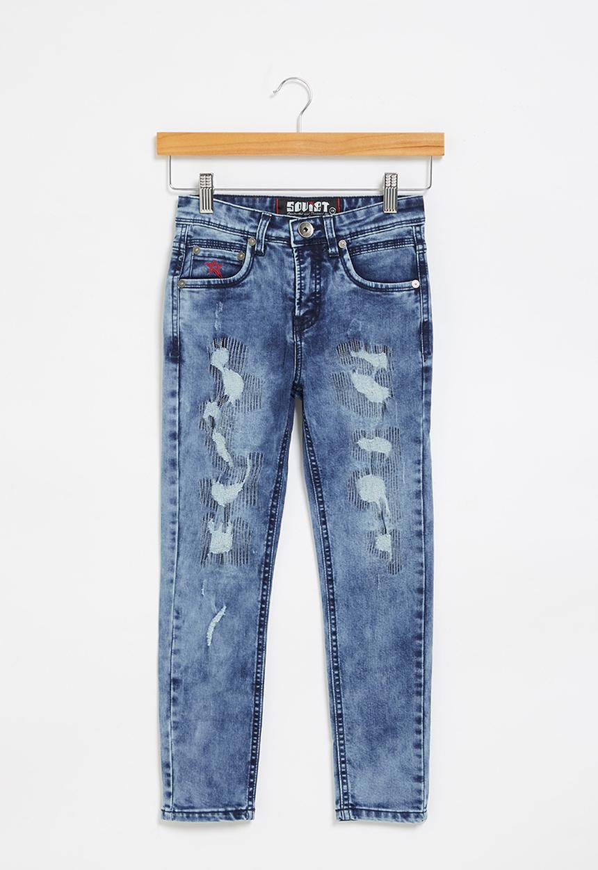 SOVIET - B almeida boys skinny denim - blue 