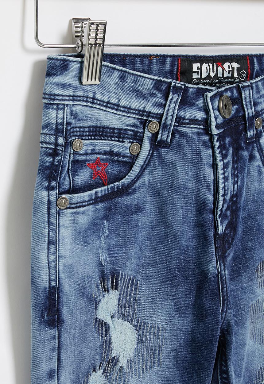 SOVIET - B almeida boys skinny denim - blue 