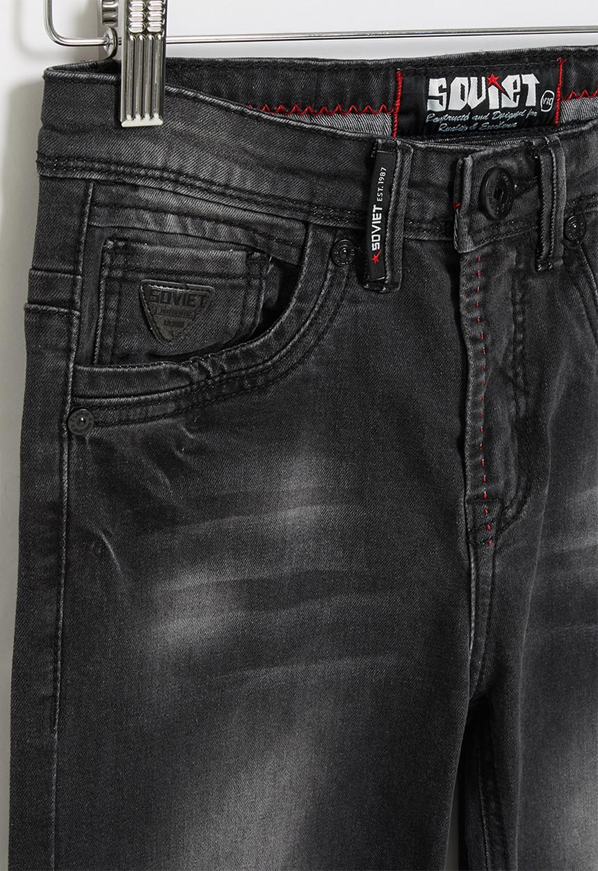 SOVIET - B foster boys skinny denim - charcoal