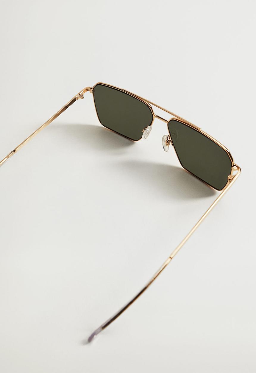 MANGO - Metallic frame sunglasses - gold
