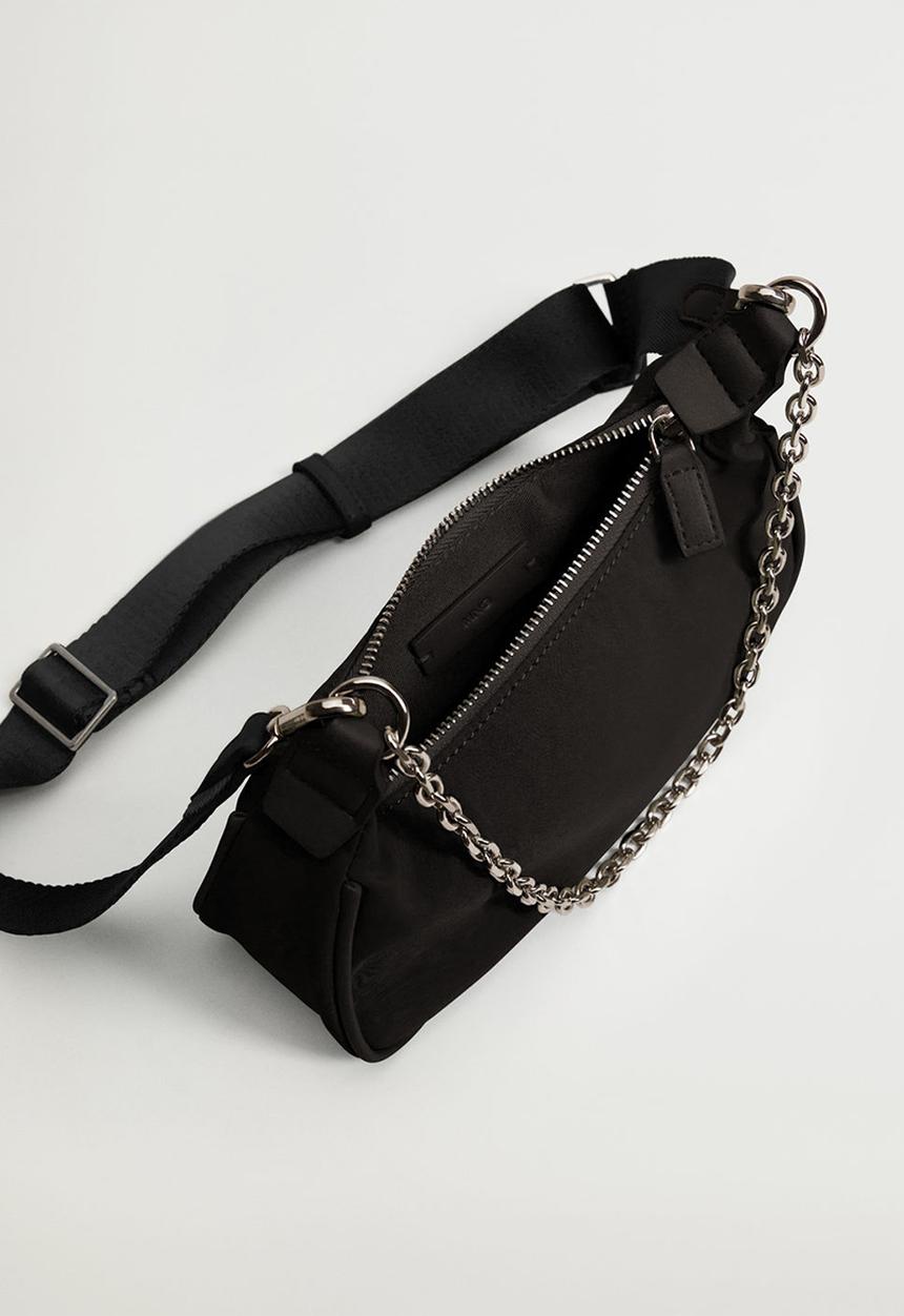 MANGO - Multi-position baguette bag - black
