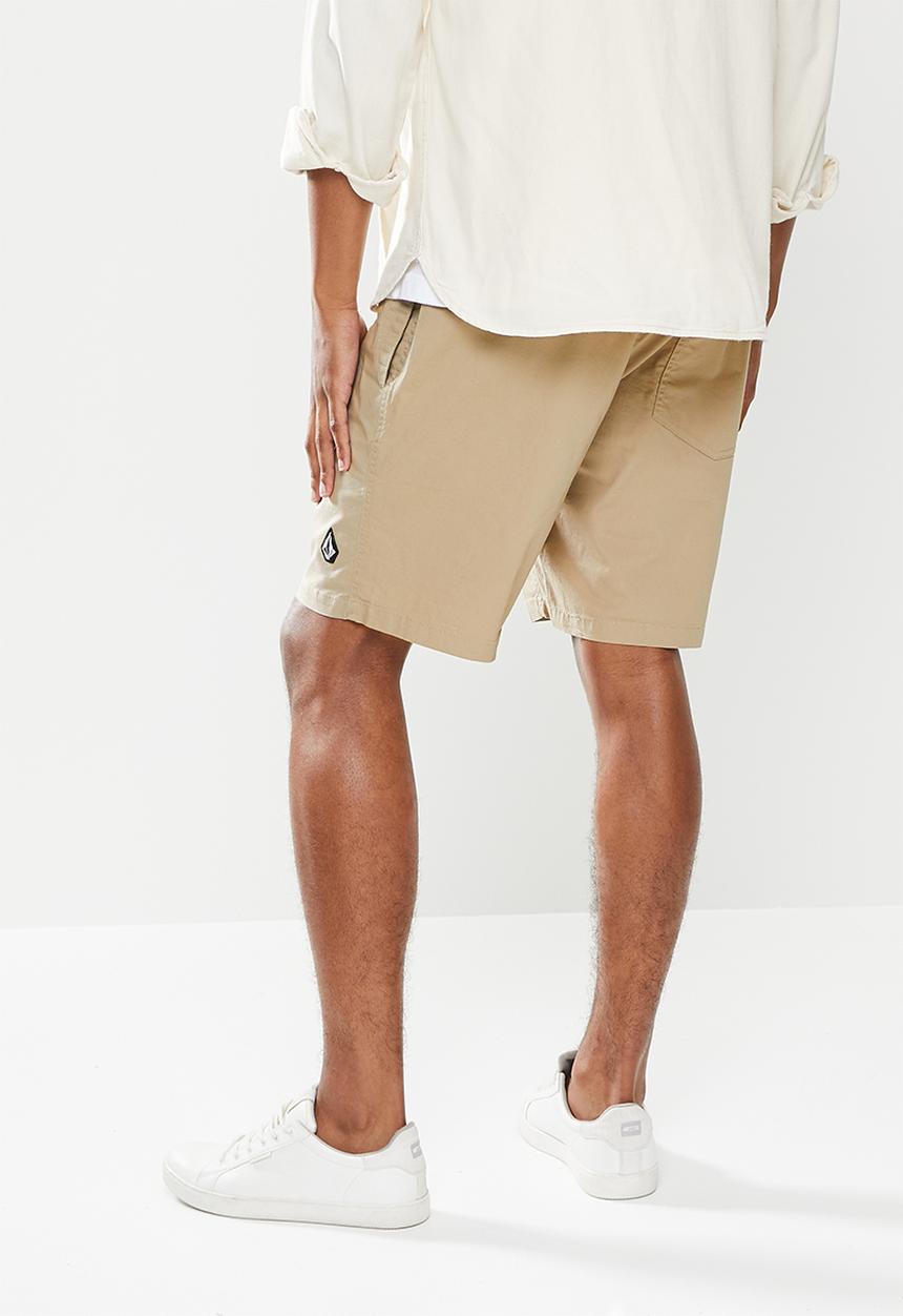 Volcom - Wshort elasticated - beige