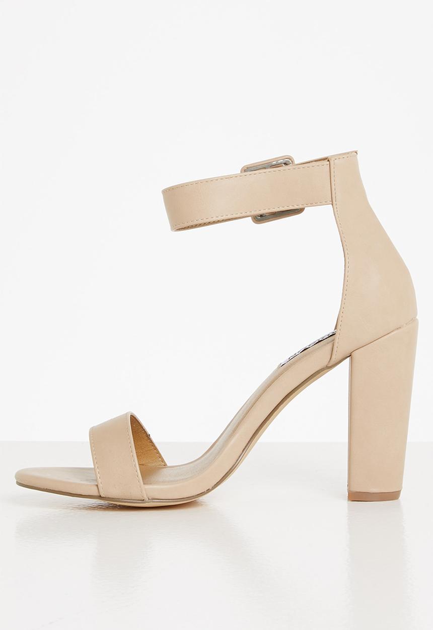 Madison® - Astrid ankle strap block heel - neutral