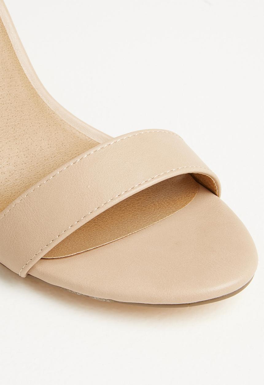 Madison® - Astrid ankle strap block heel - neutral