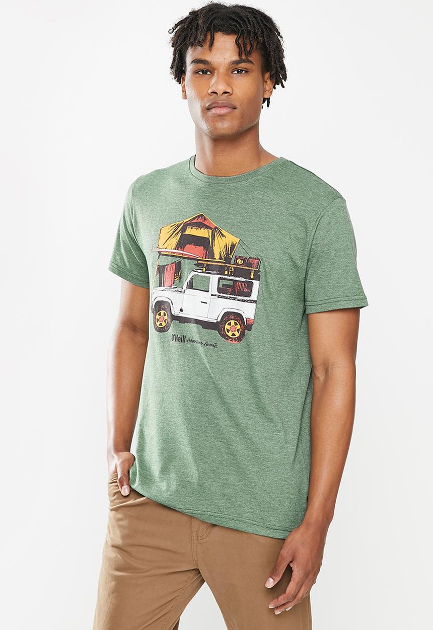 O'Neill - Roof camping short sleeve tee - green 