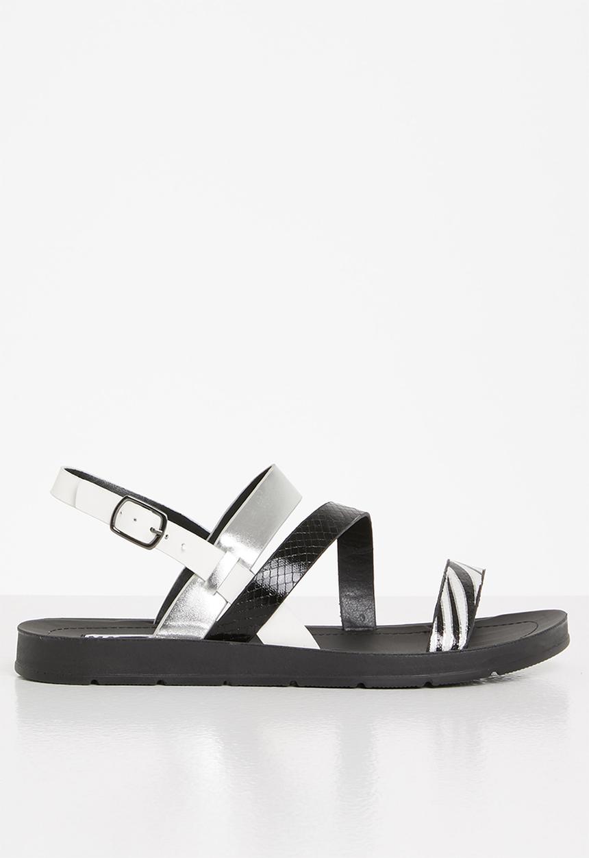 Madison® - Cashe slingback sandal - black & white 