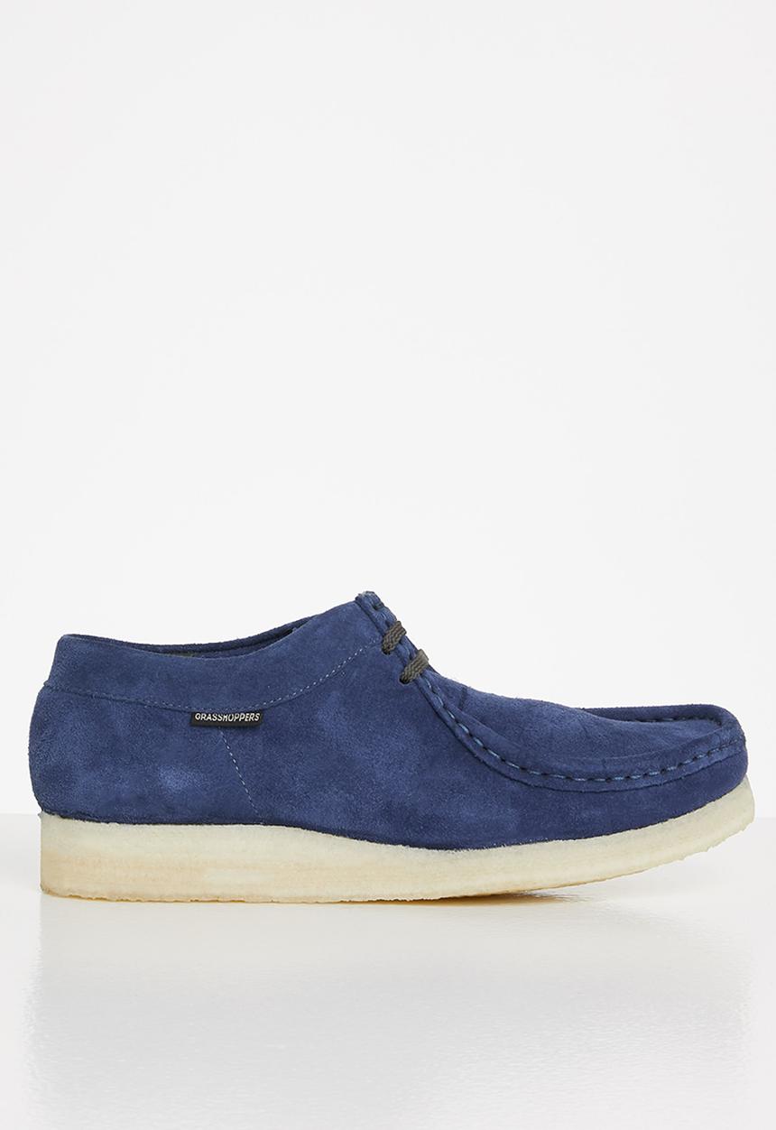 Grasshoppers - Dax origin suede moccasin - ocean