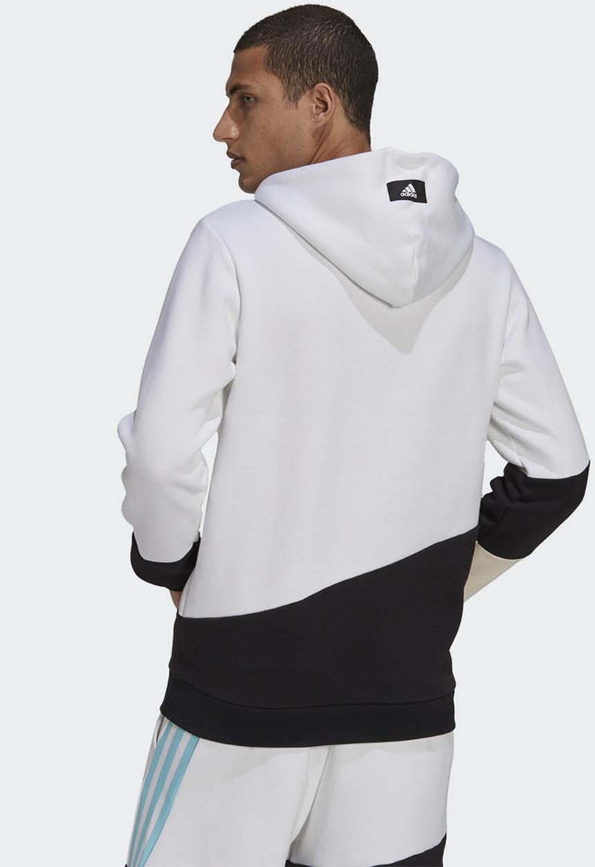 adidas Performance - SPORTSWEAR COLORBLOCK HOODIE- white