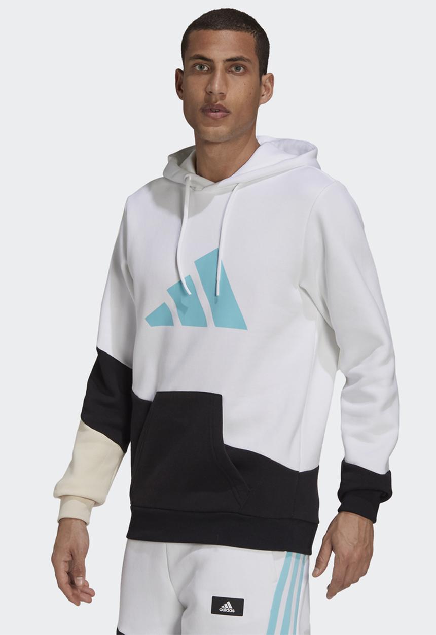 adidas Performance - SPORTSWEAR COLORBLOCK HOODIE- white