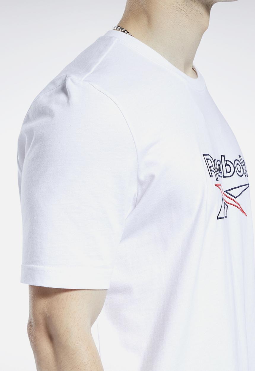 Reebok - Cl f vector tee T-shirt - white/vector navy/vector red