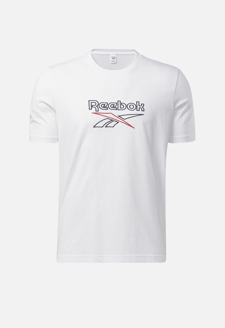 Reebok - Cl f vector tee T-shirt - white/vector navy/vector red