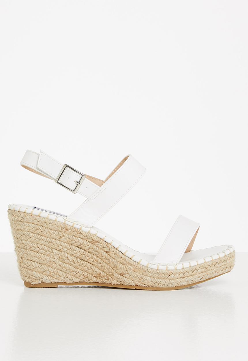 Madison® - Heidi espadrille wedge heel - white