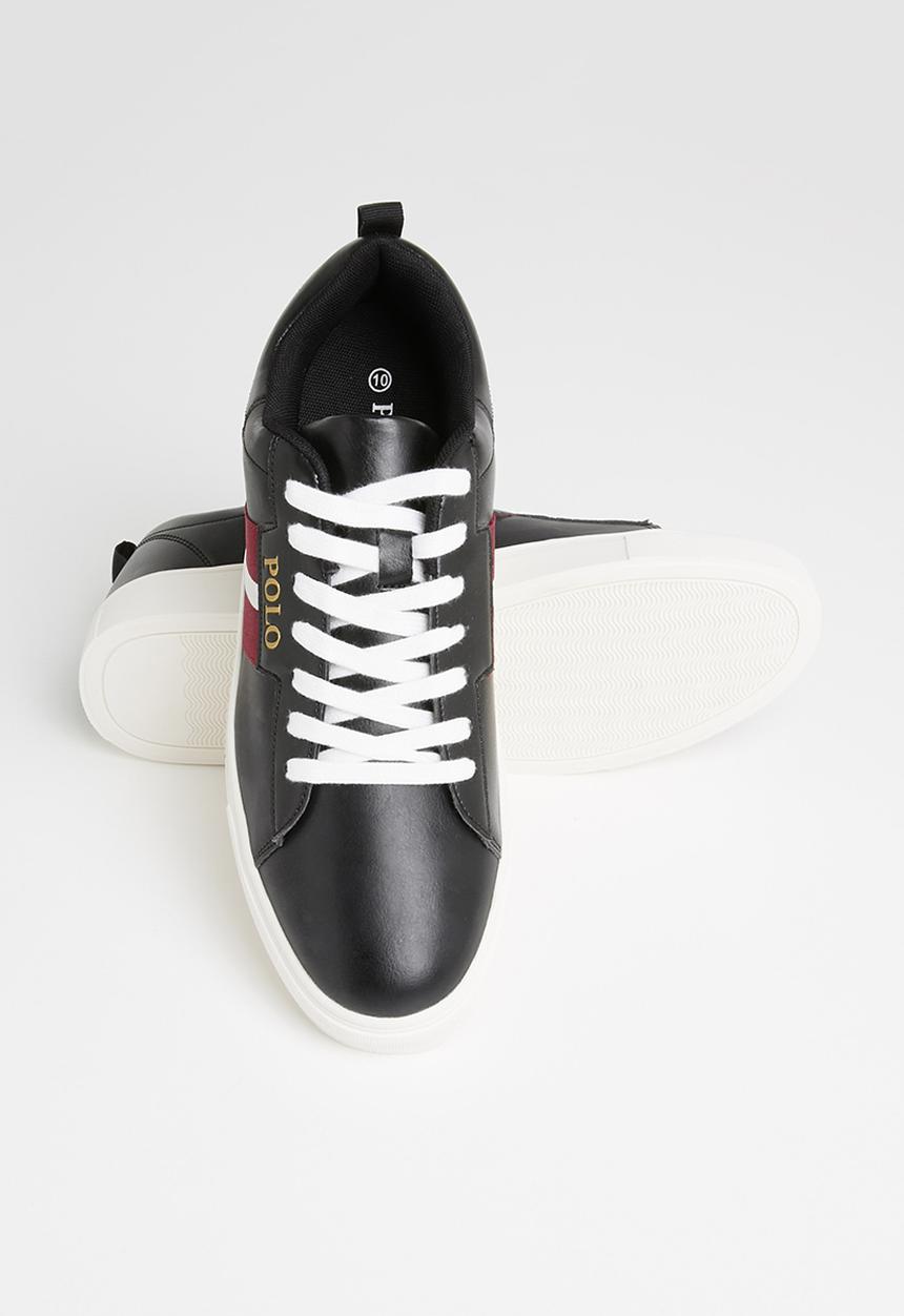 POLO - Ian side flash sneaker - black